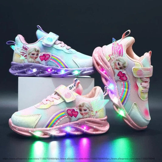 LED Light-Up Princess Sneakers for Kids