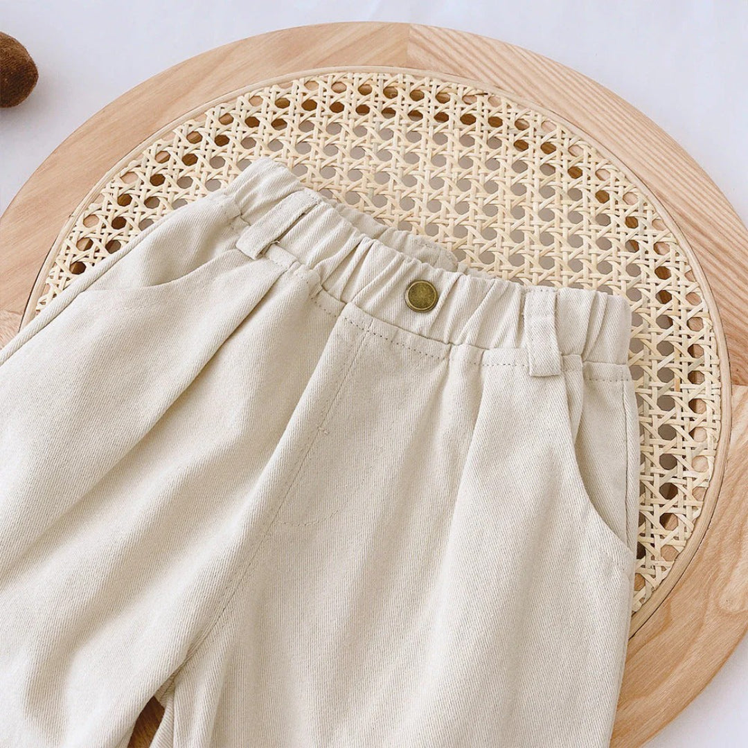 Boys' casual pants with elastic waistband