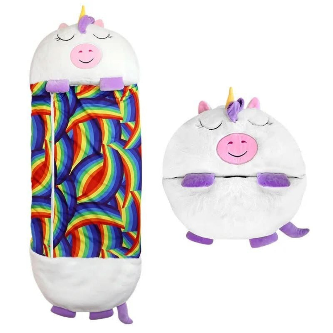 2-in-1 Plüsch-Kinder-Schlafsack mit Kuscheltier