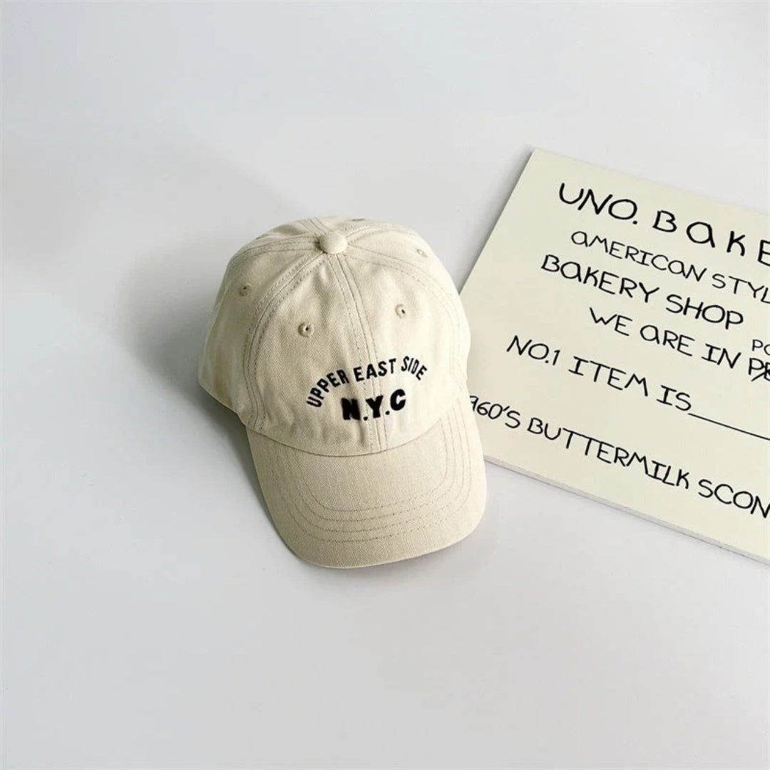 Unisex Kinder Sonnenhut mit NYC-Stickerei