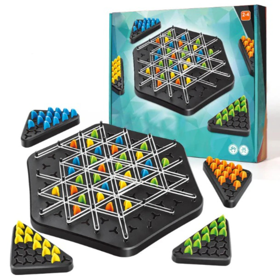 Triangular Logic Strategy Board Game