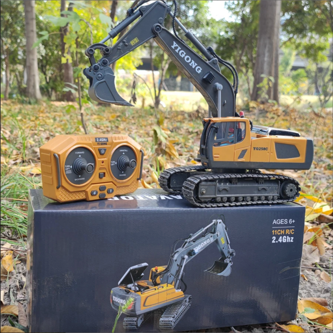 Hydraulically remote-controlled toy car
