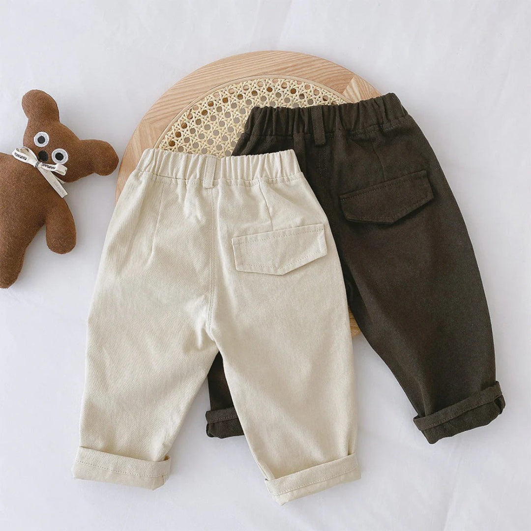 Boys' casual pants with elastic waistband