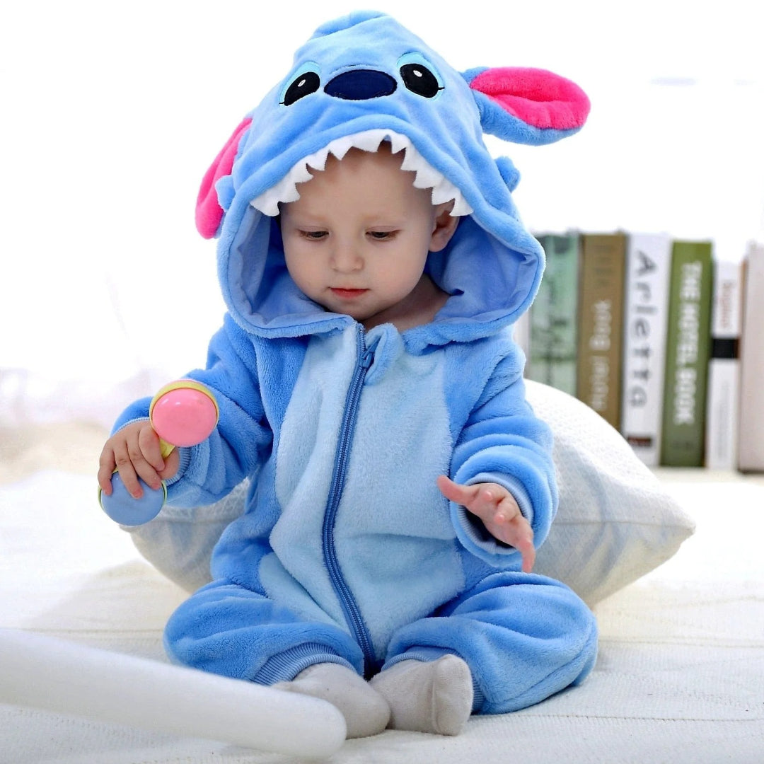 Gemütlicher Cartoon-Hoodie-Fleece-Overall