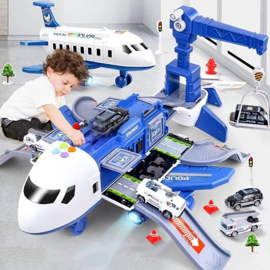 Flugzeug- und Fahrzeug-Spielset – Fantasievolles Abenteuer-Spielzeug