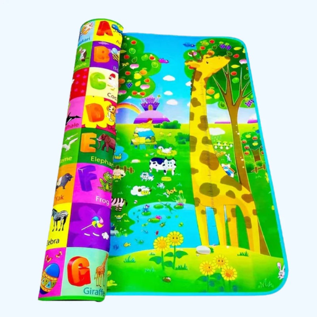 Doppelseitige rutschfeste Schaumspielmatte für Säuglinge - 180x120 cm