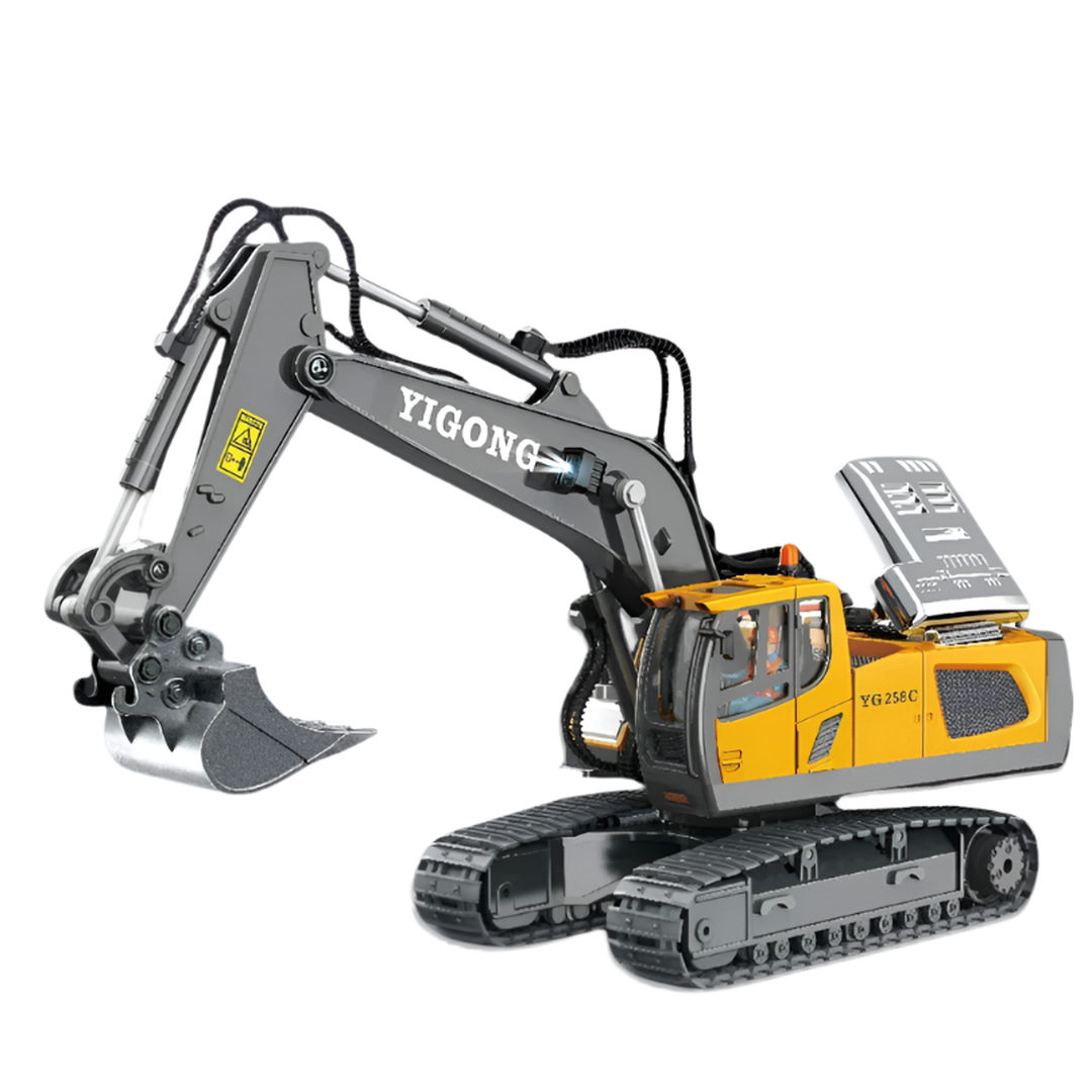 Hydraulically remote-controlled toy car