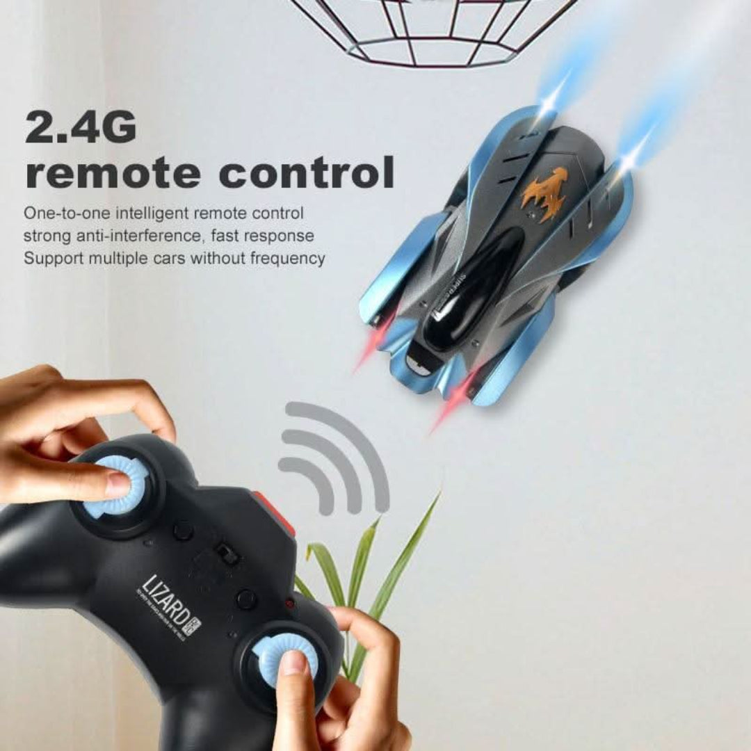 Wall-Climbing RC Stunt Car - Defy gravity with exciting wall and ceiling driving!
