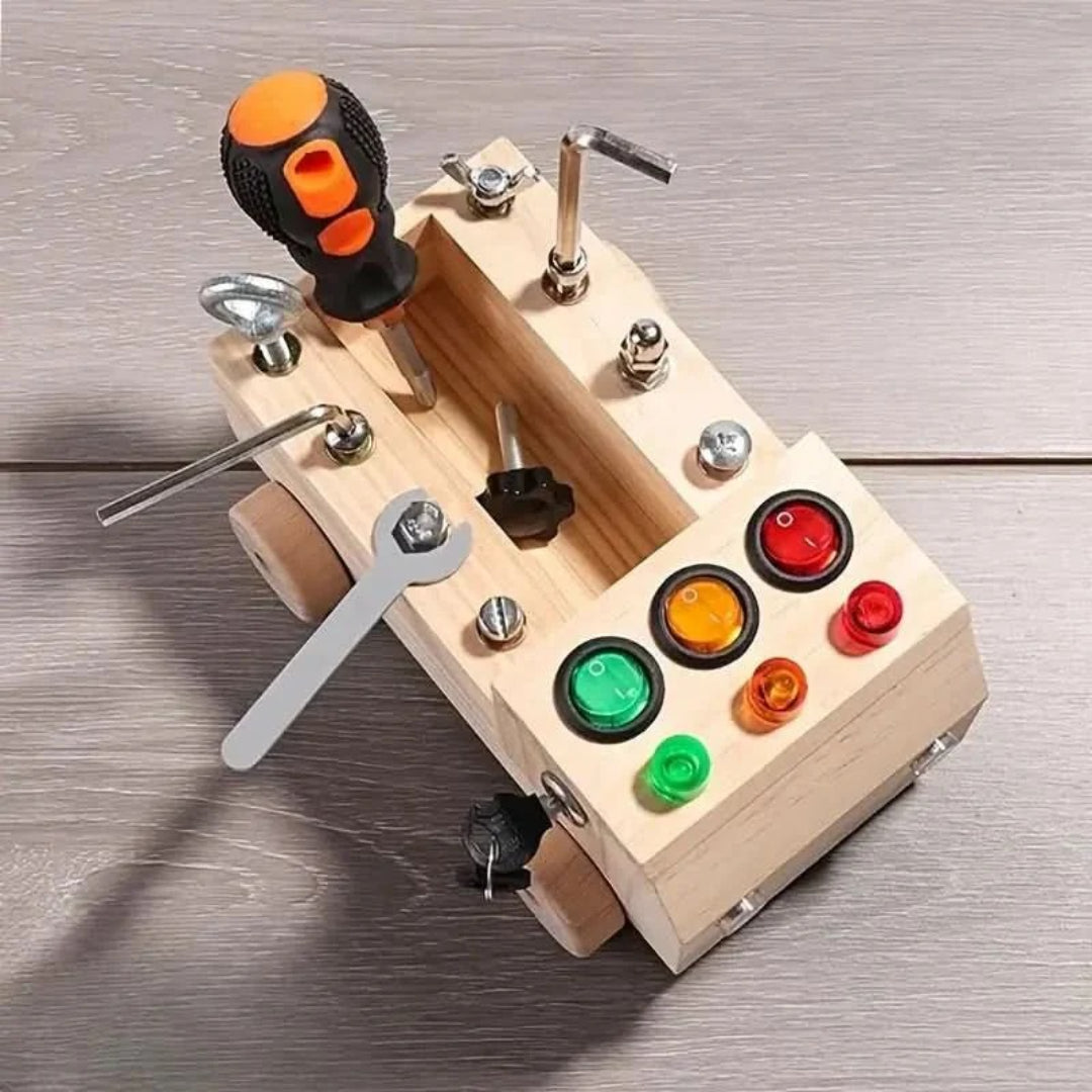 Montessori-Sinnesbrett – Fesselndes Spielzeug zur Verbesserung der motorischen Fähigkeiten