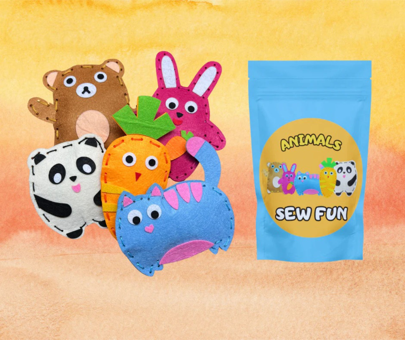 Beginner DIY Felt Animal Sewing Kit