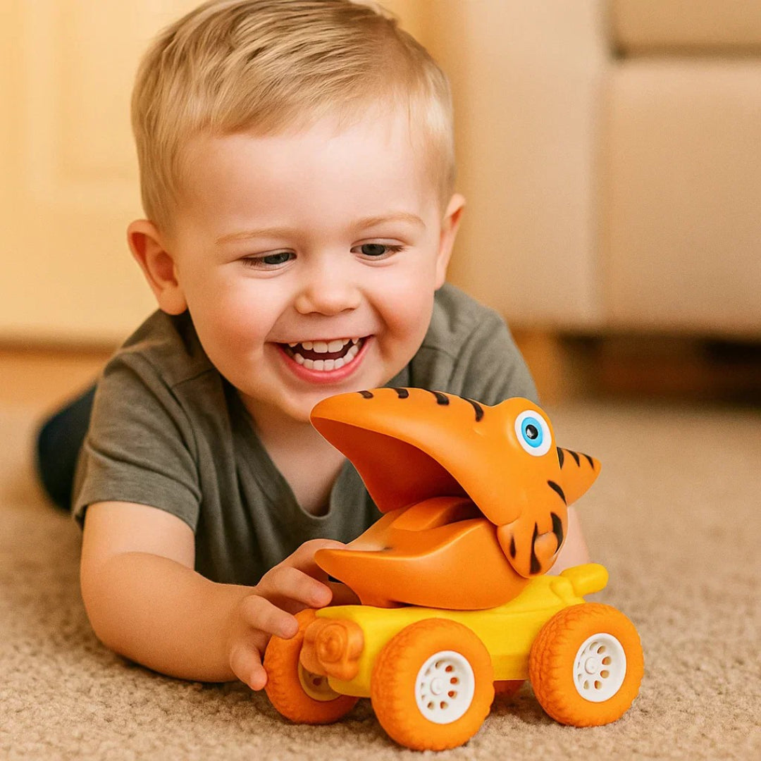 Friction-powered Dinosaur Monster Truck