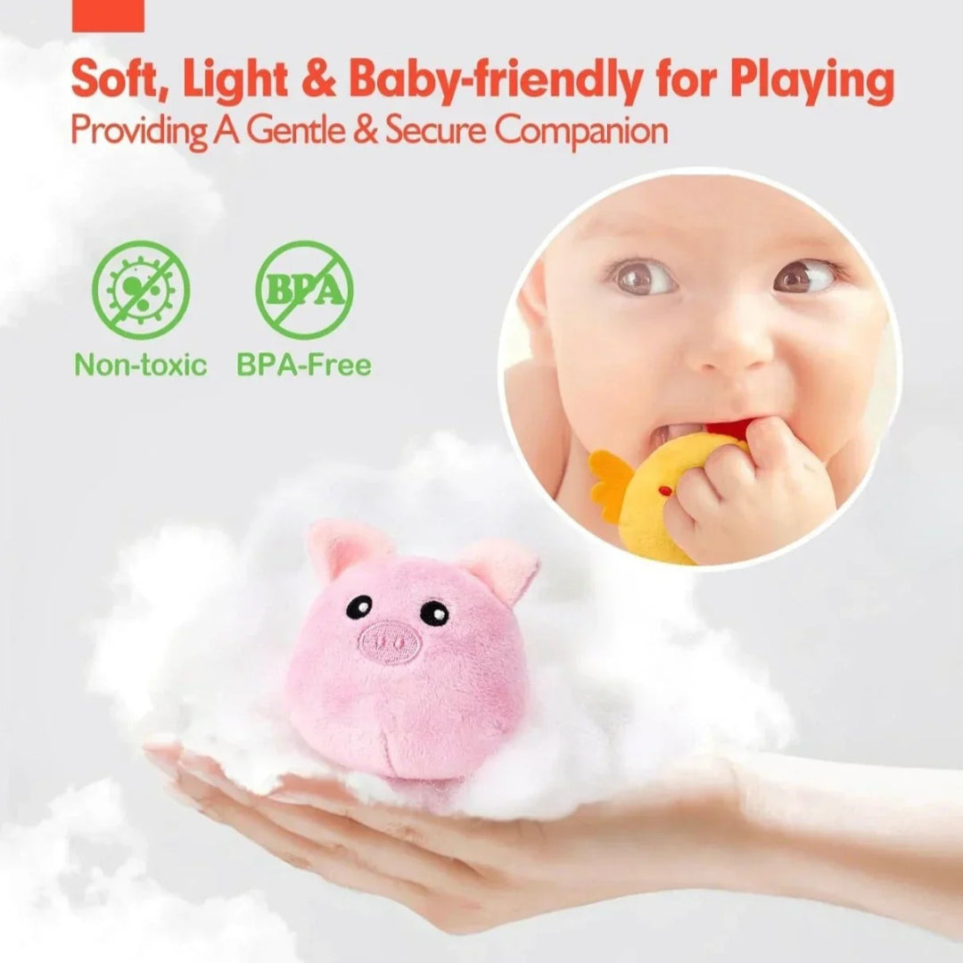 Plush Farm Animal Figure Set