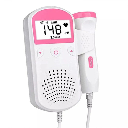 Portable Fetal Doppler Monitor - Baby Heartbeat Detector