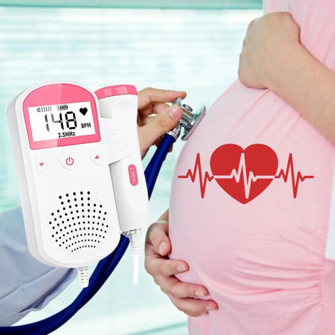Tragbarer Fetal Doppler Monitor - Baby Herzschlagdetektor