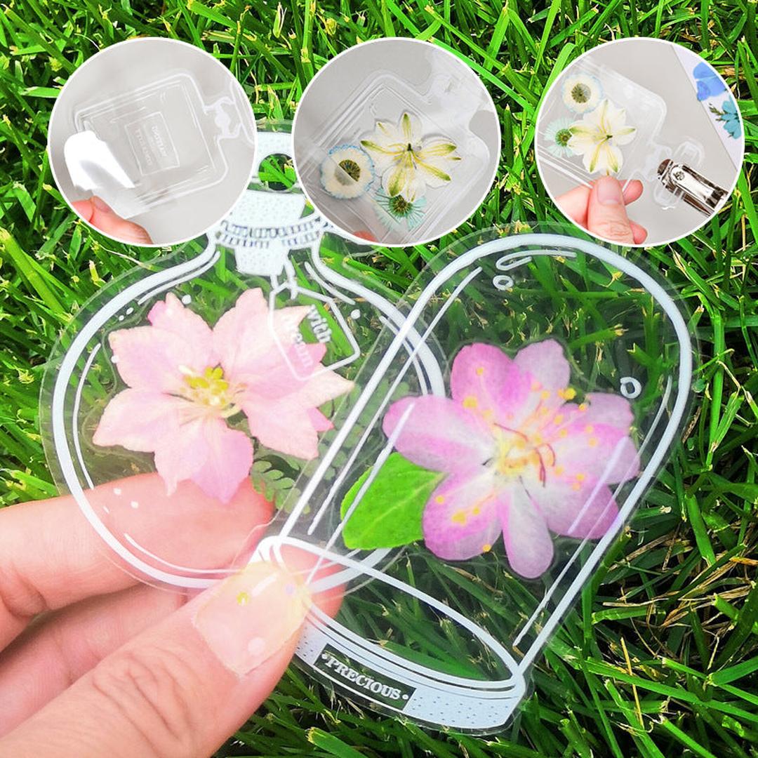DIY Pressed Flower Bookmark Kit - 30-Piece Collection