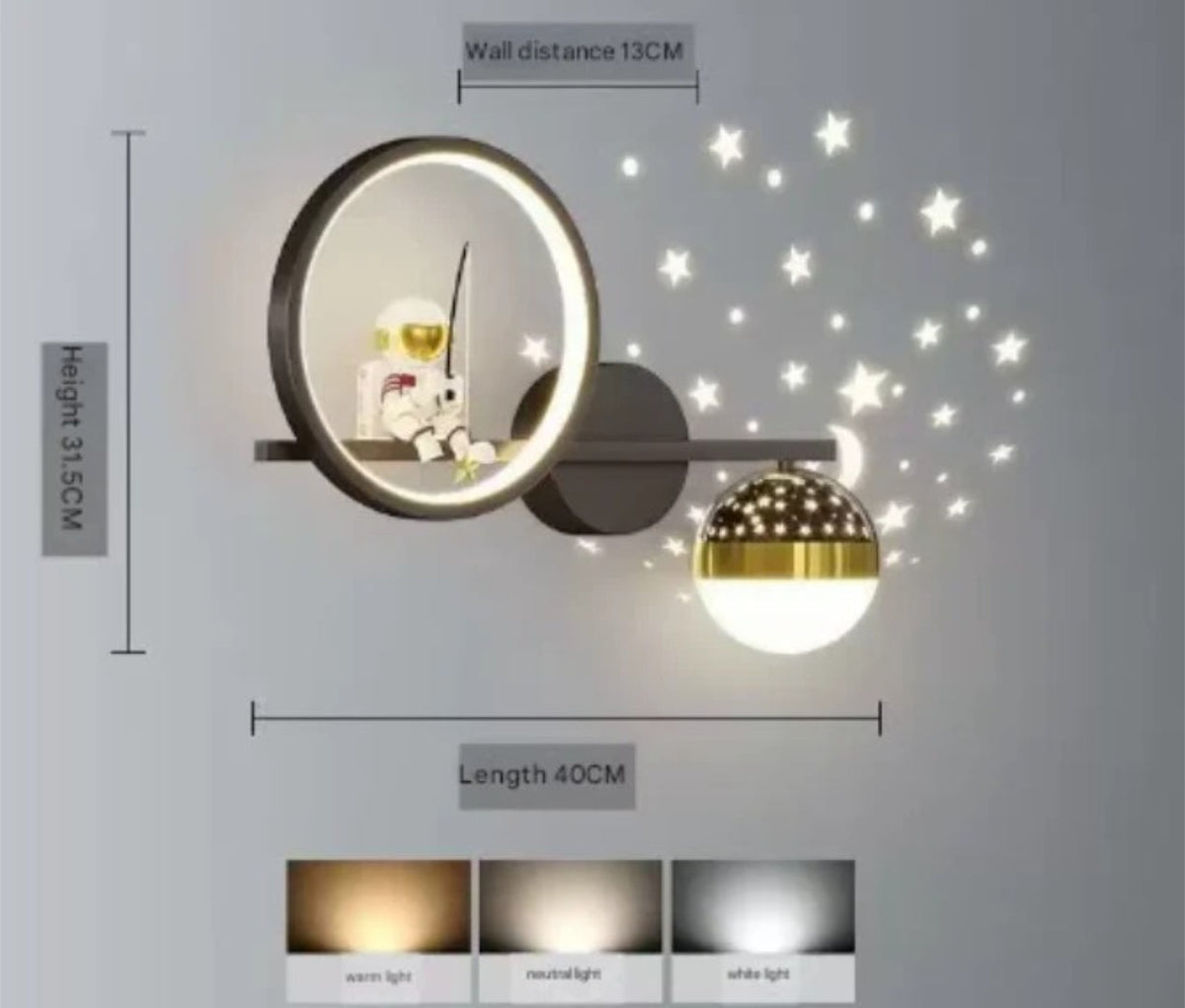 Astronaut Star Projector Night Light for Children's Room
