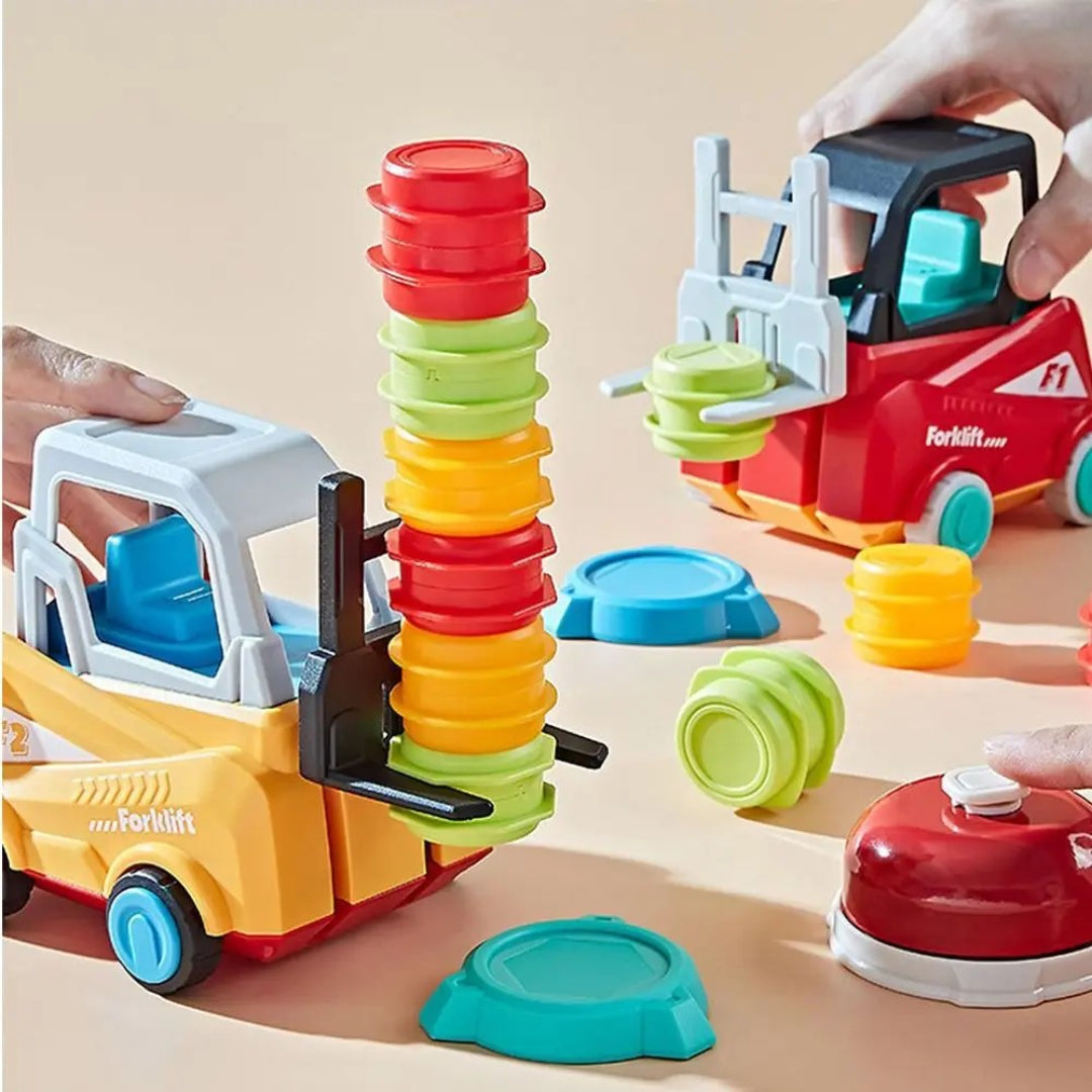 Gabelstapler Stapel-Challenge: Ein Geschicklichkeits- und Balance-Spielzeug