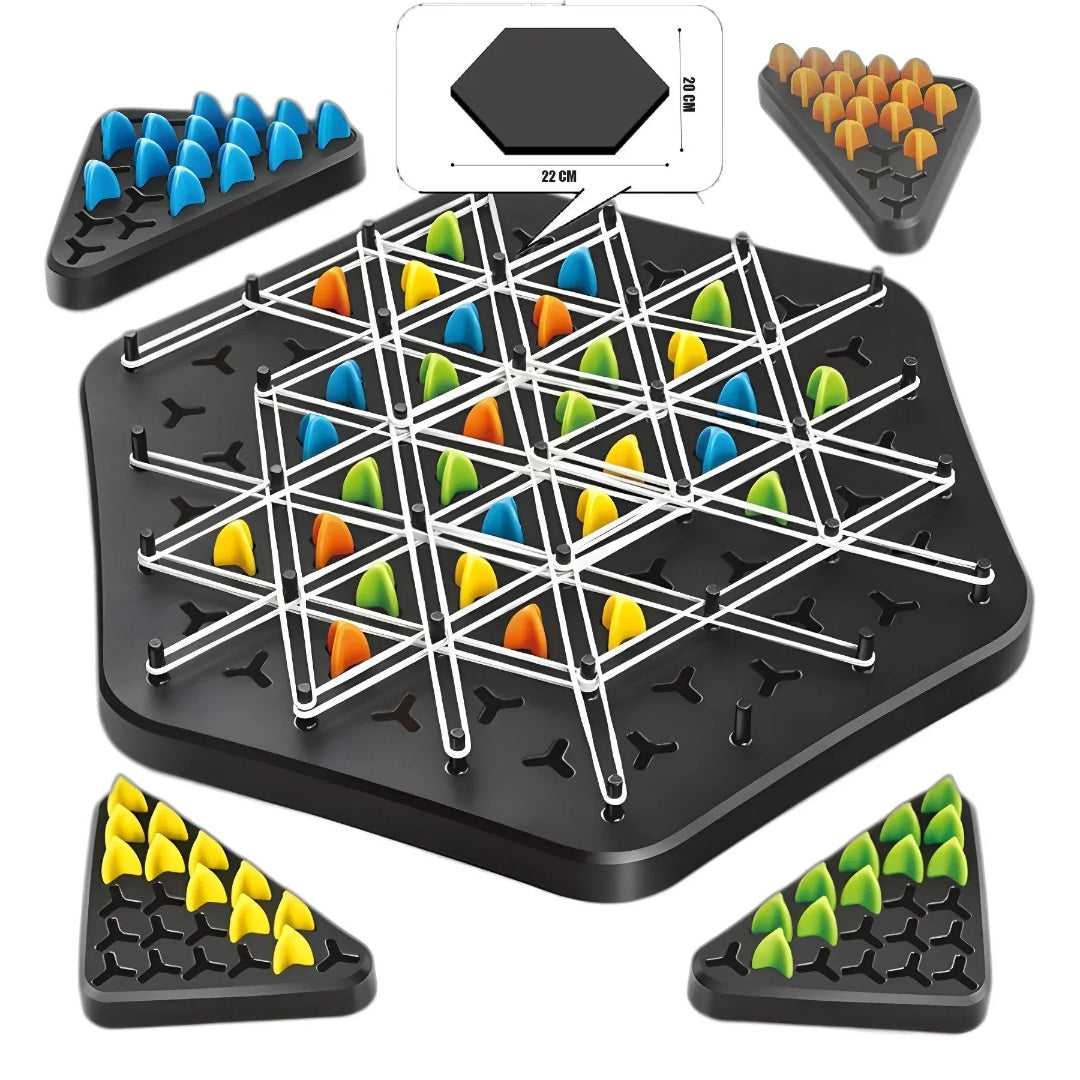 Triangular Logic Strategy Board Game