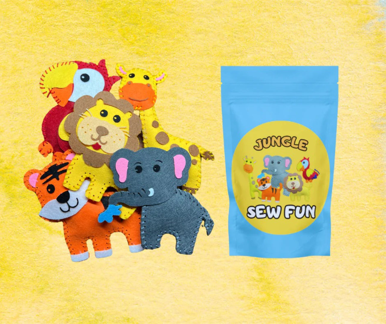 Beginner DIY Felt Animal Sewing Kit