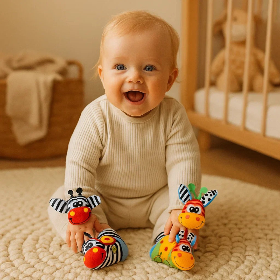 Weiche sensorische Handgelenk-Rasseln und Socken Set
