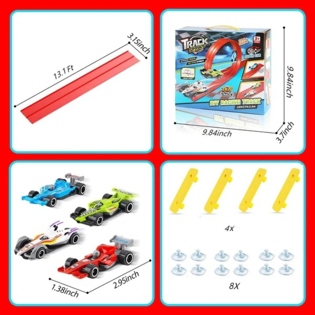 Adjustable Racetrack and Car Set