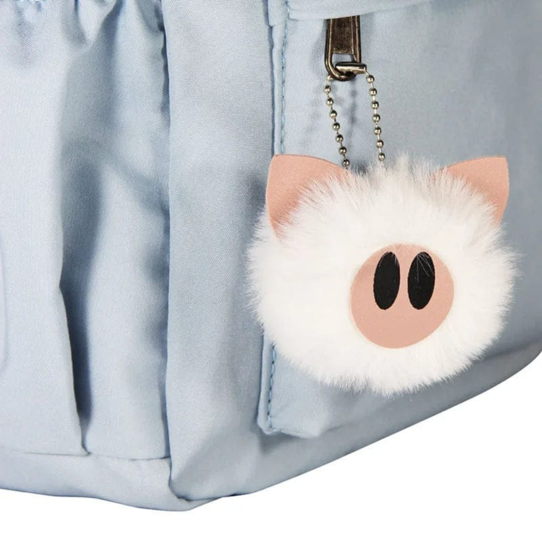 Stitch-Themen-Schulrucksack mit Schlüsselanhänger