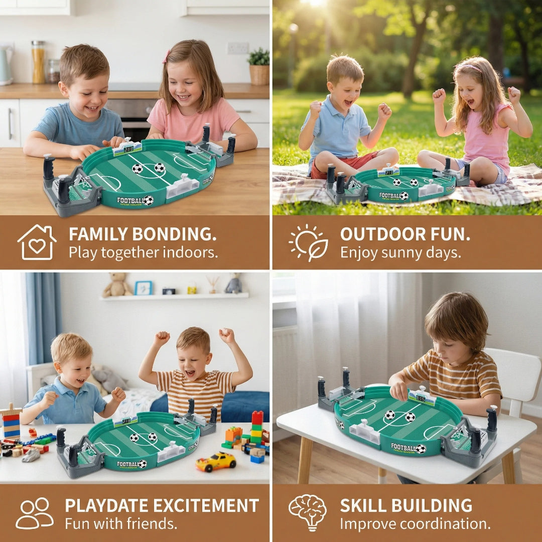 Compact Table Football Game Set