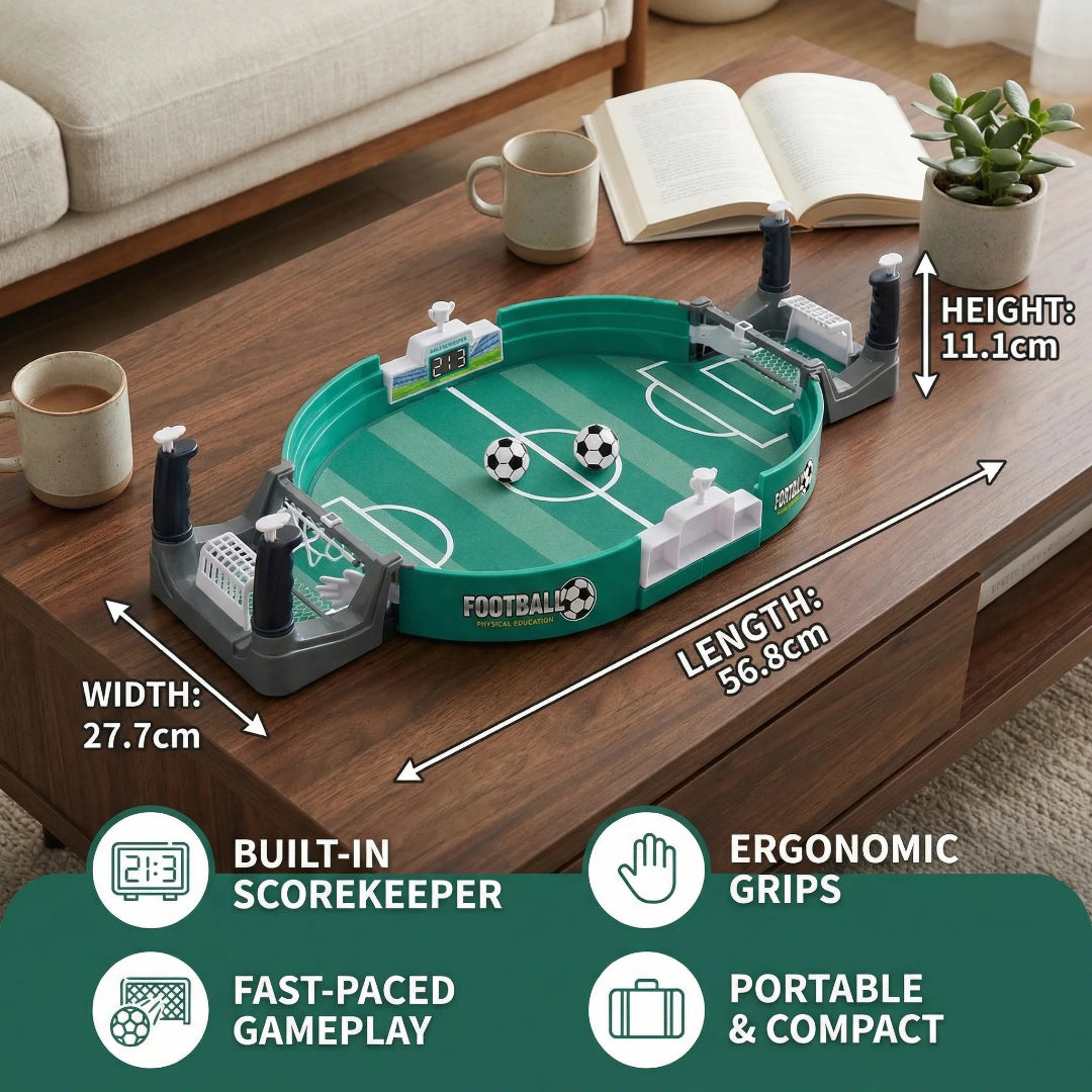 Compact Table Football Game Set