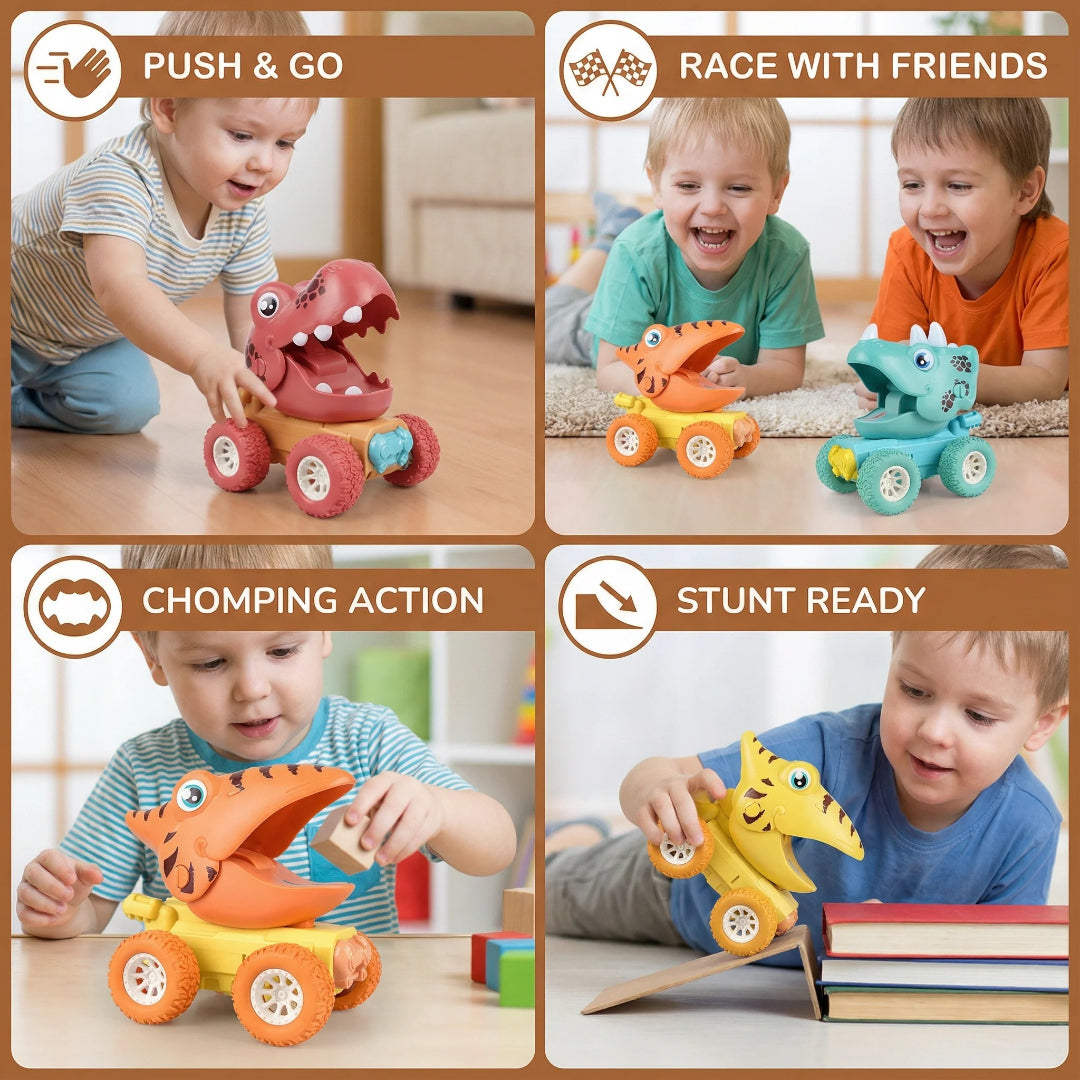 Friction-powered Dinosaur Monster Truck