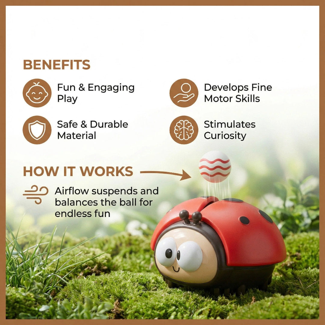Air-powered Ladybug Toy Car