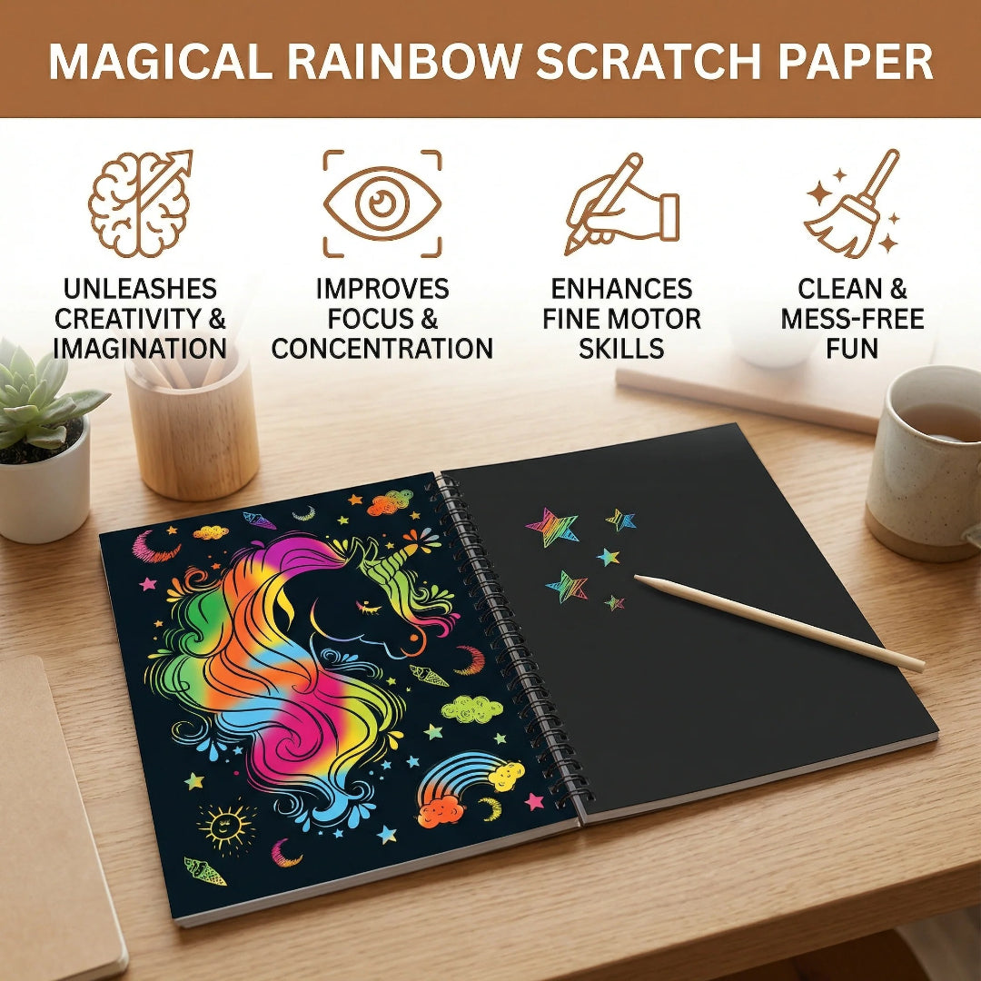 Magisches Kratzkunstpapier-Set