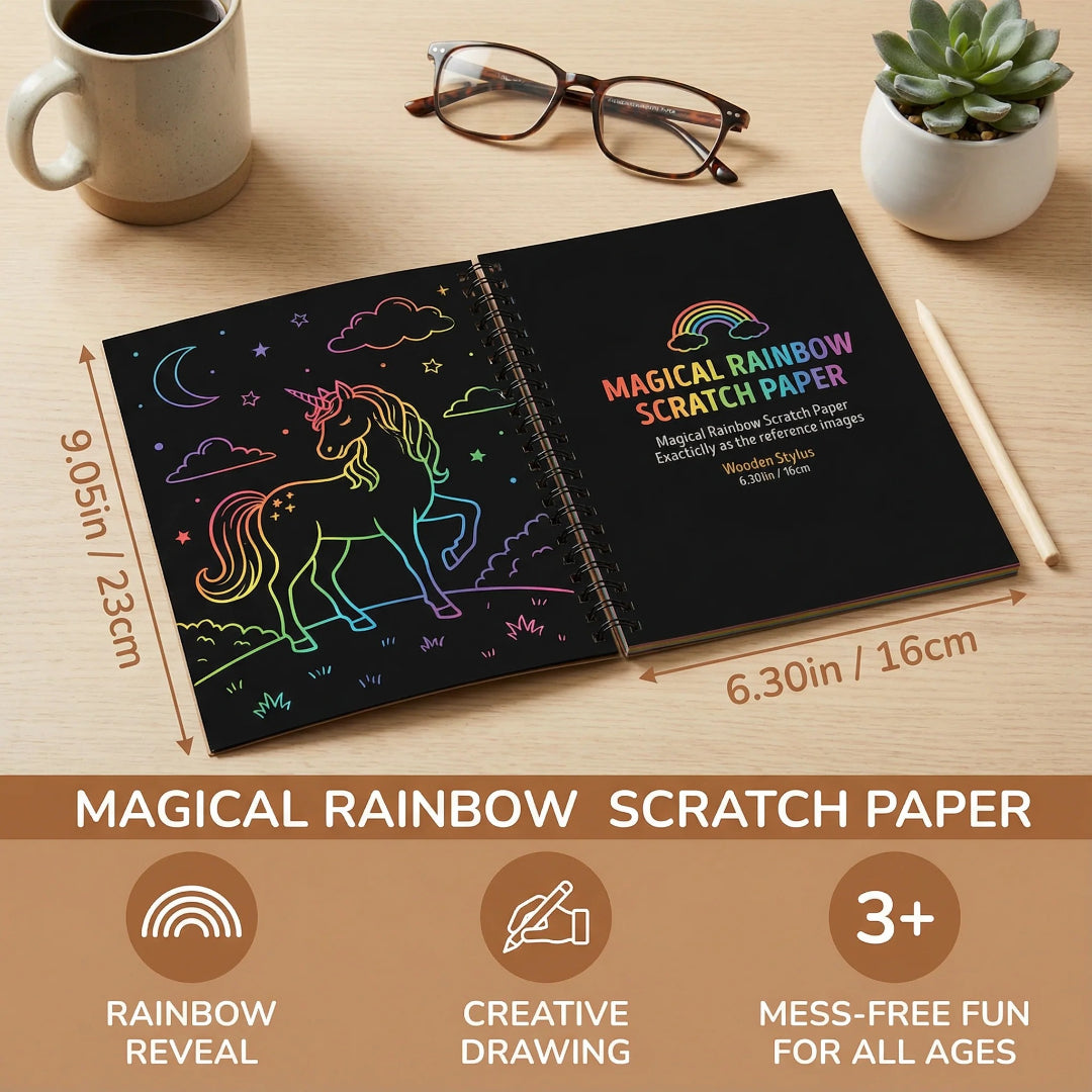 Magisches Kratzkunstpapier-Set