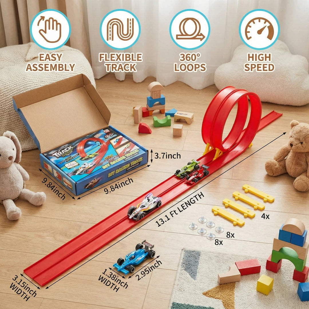 Adjustable Racetrack and Car Set