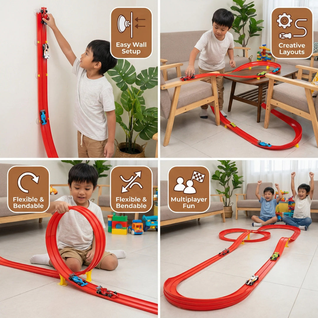 Adjustable Racetrack and Car Set