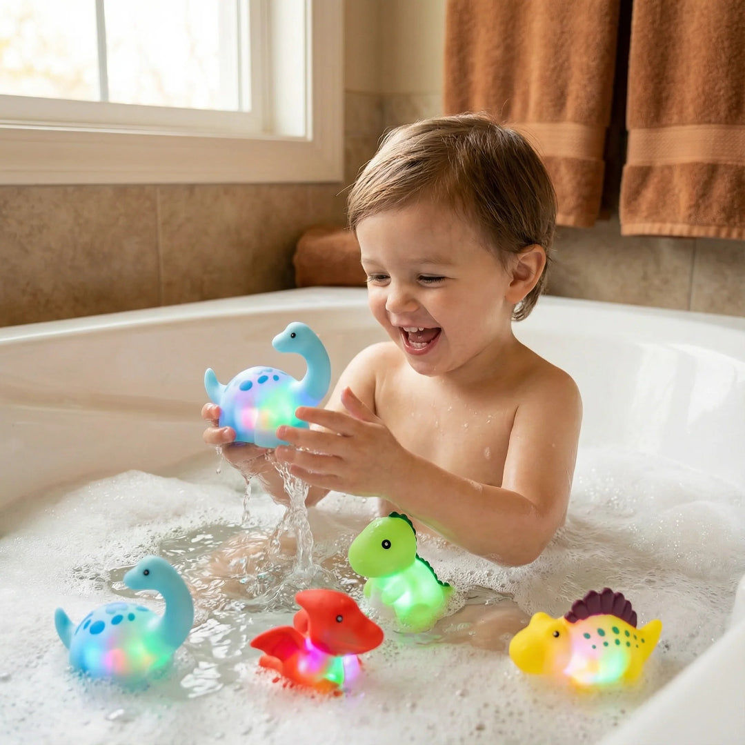 Illuminated Dinosaur Bath Toy - LED Water Play