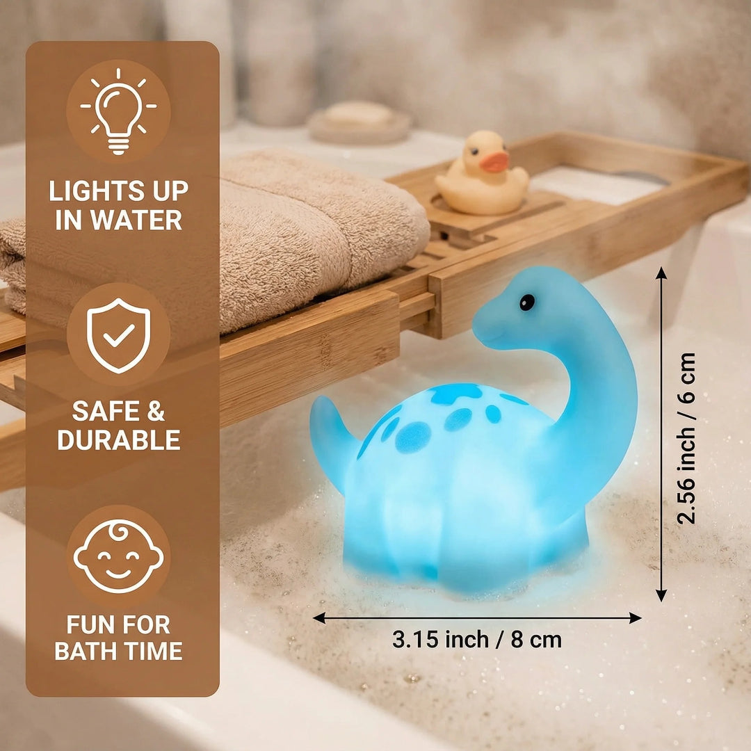 Illuminated Dinosaur Bath Toy - LED Water Play