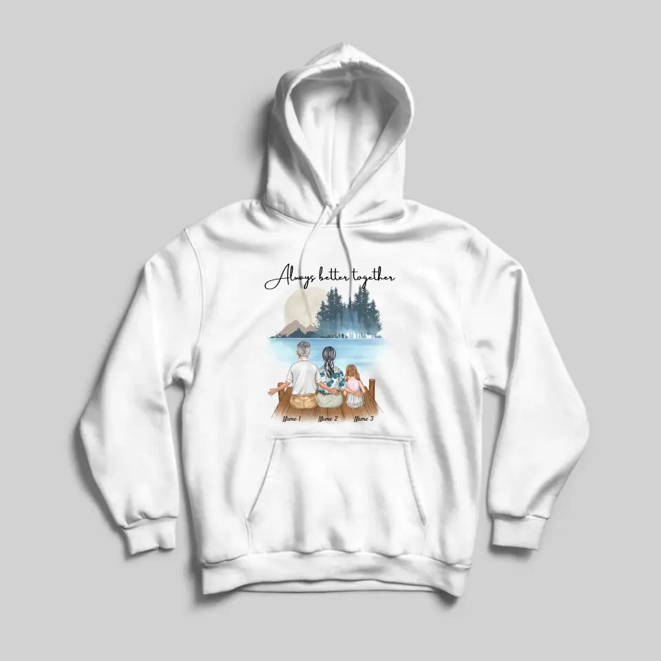 Grandparents with Grandchildren - Personalized Hoodie