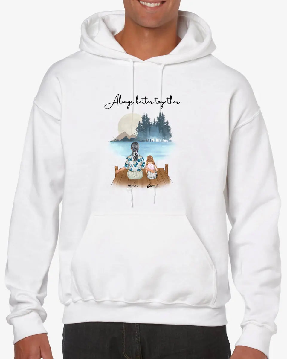 Grandma with Grandchildren - Personalized Hoodie