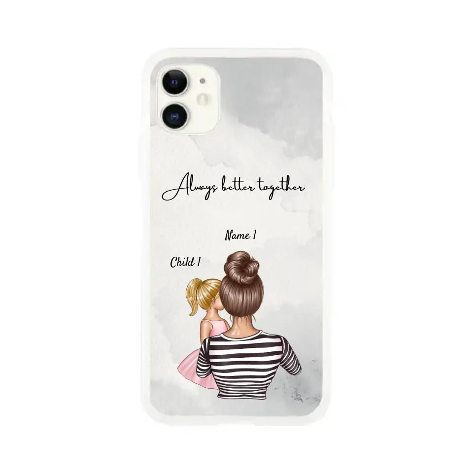 Mum with kids - Customized Phone Case (up to 4 children)