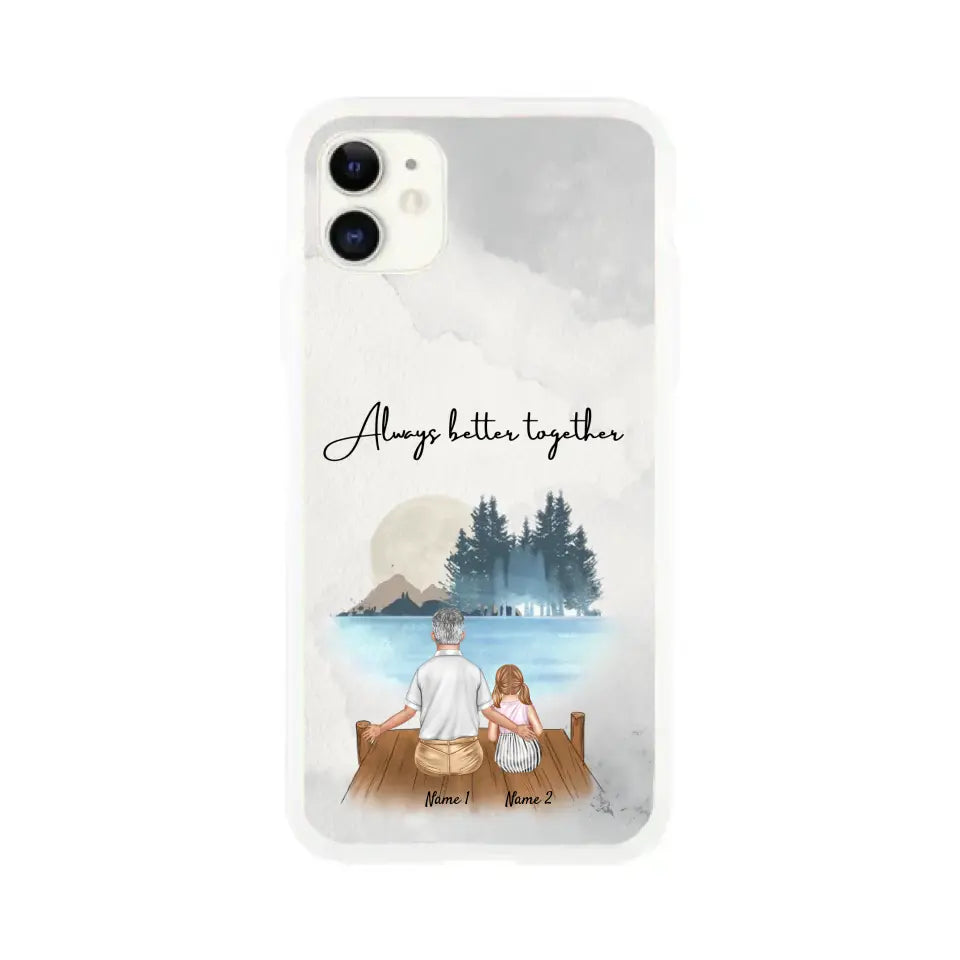 Grandpa with Grandchildren - Customized Phone Case