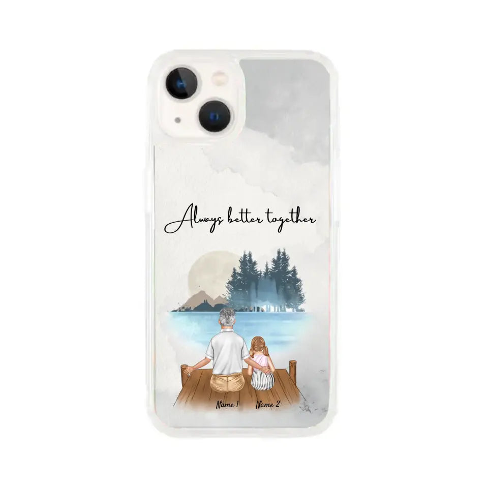 Grandpa with Grandchildren - Customized Phone Case