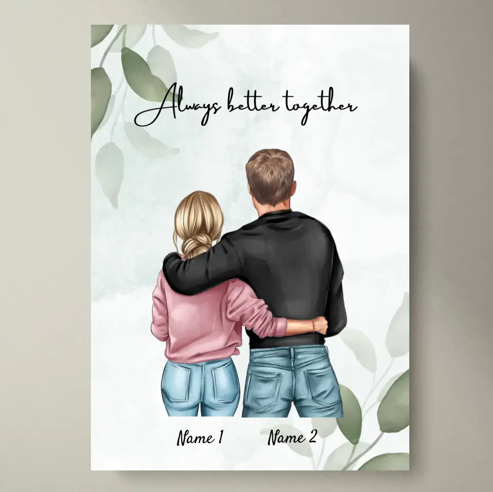 Best couple - personalized poster