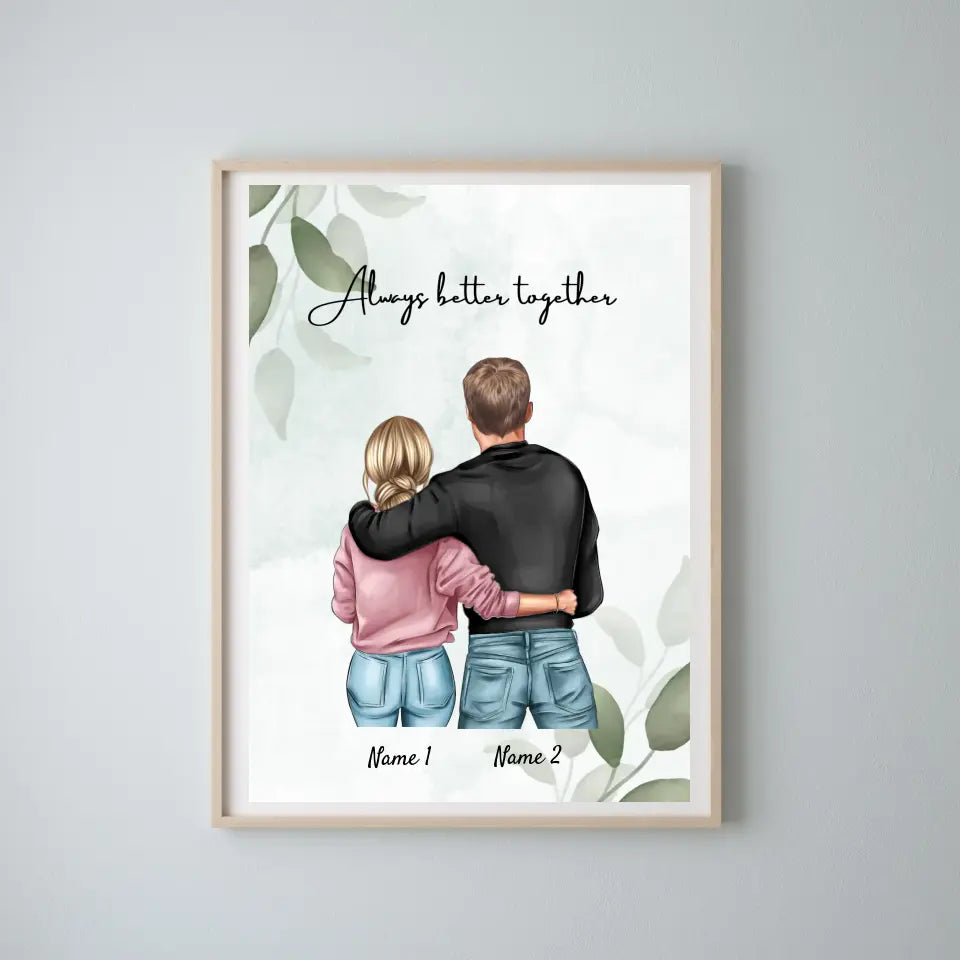 Best couple - personalized poster