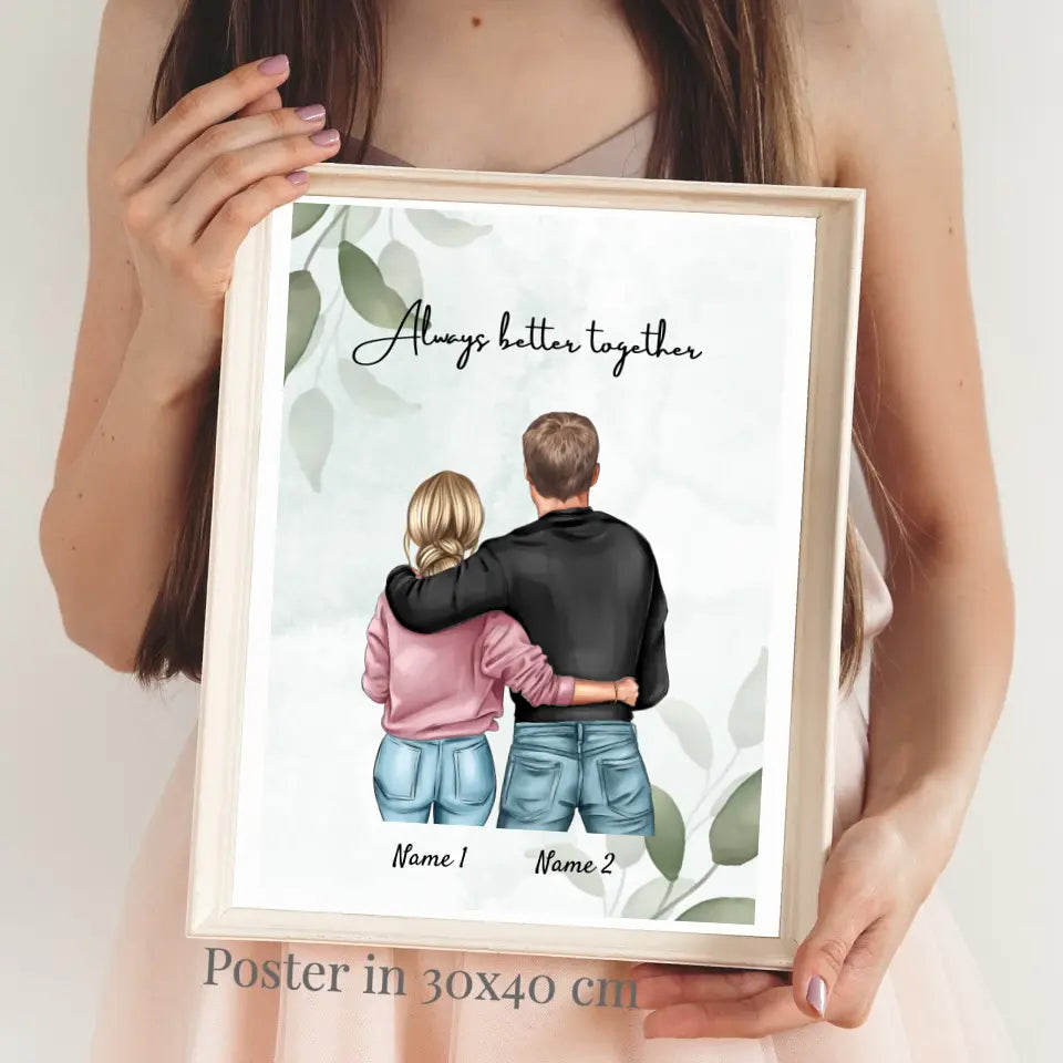 Best couple - personalized poster