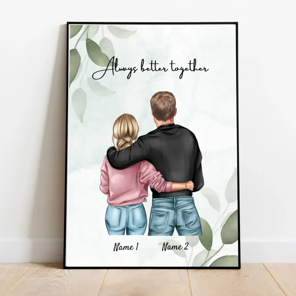 Best couple - personalized poster