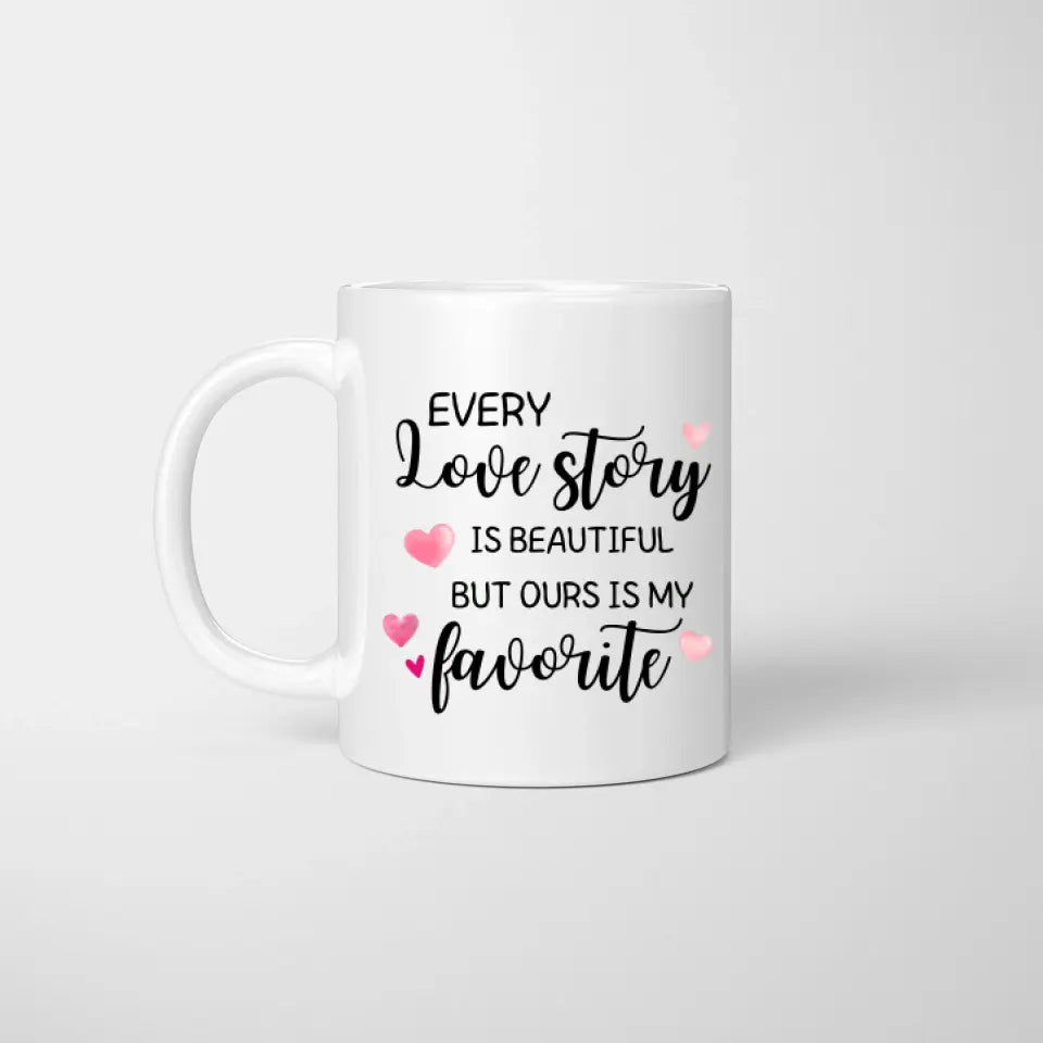 Love story - personalized mug