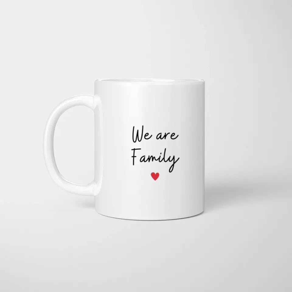 We are family - personalized mug